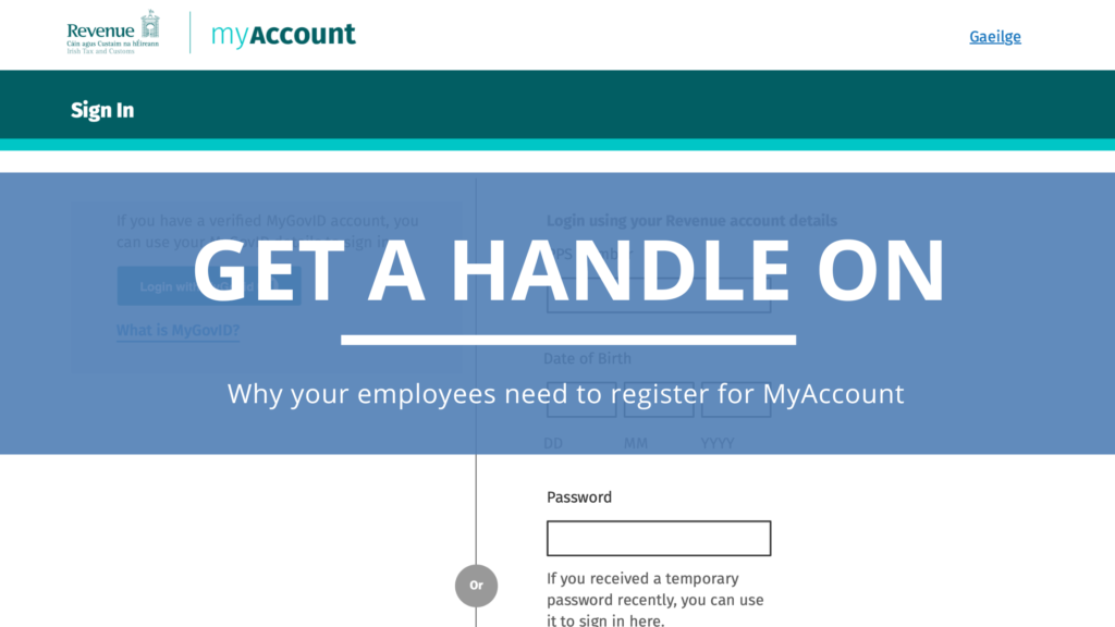Get a handle on using MyAccount
